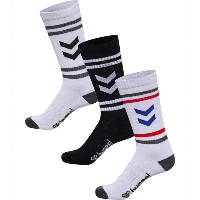 Basket Hummel 3-pack Chevron High Retro Femme Blanche | 844254-378