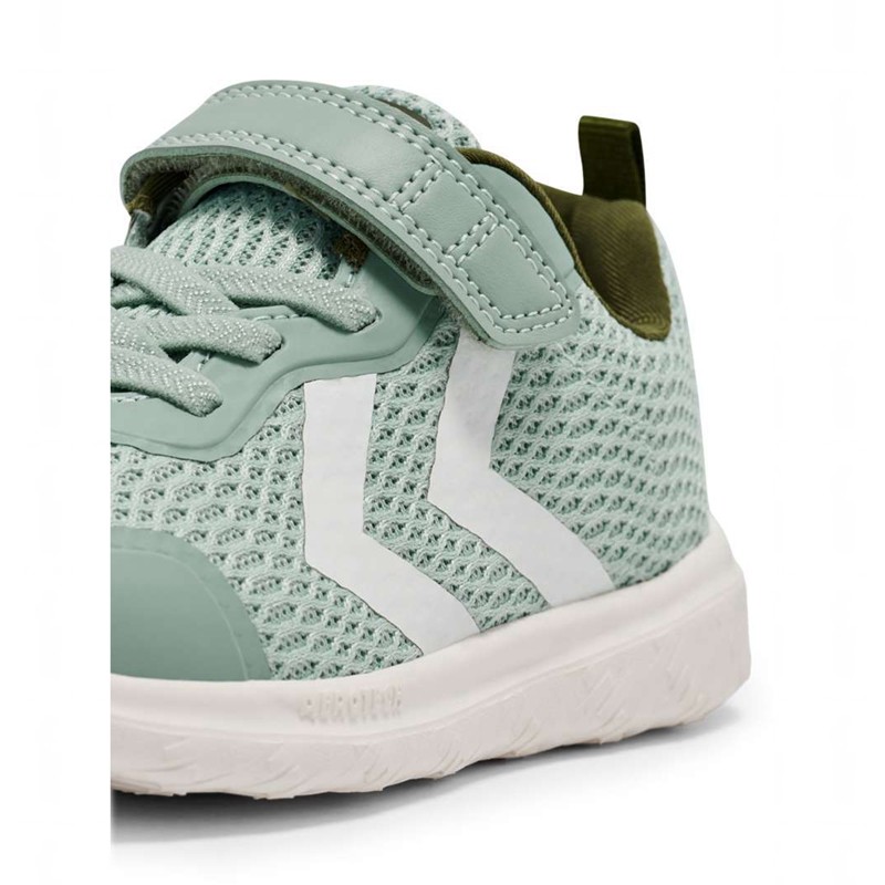 Basket Hummel Actus Recycled Jr Enfant Vert Olive | 176247-795
