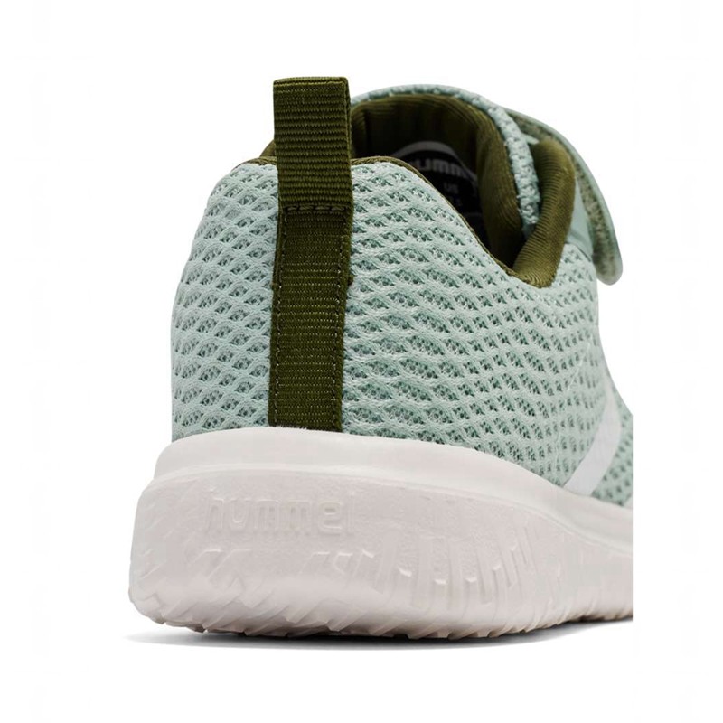 Basket Hummel Actus Recycled Jr Enfant Vert Olive | 176247-795