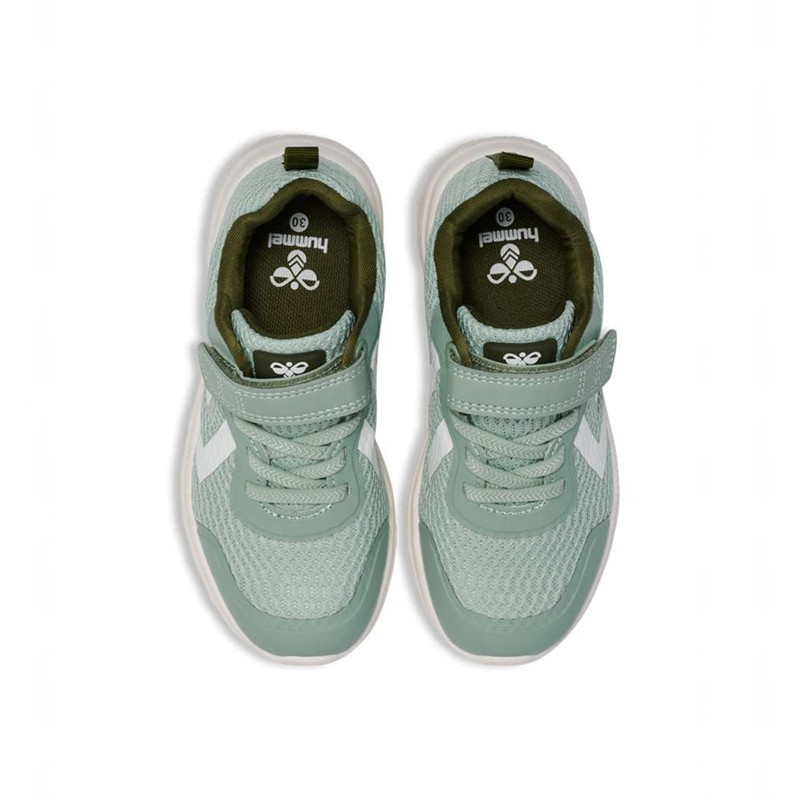 Basket Hummel Actus Recycled Jr Enfant Vert Olive | 176247-795