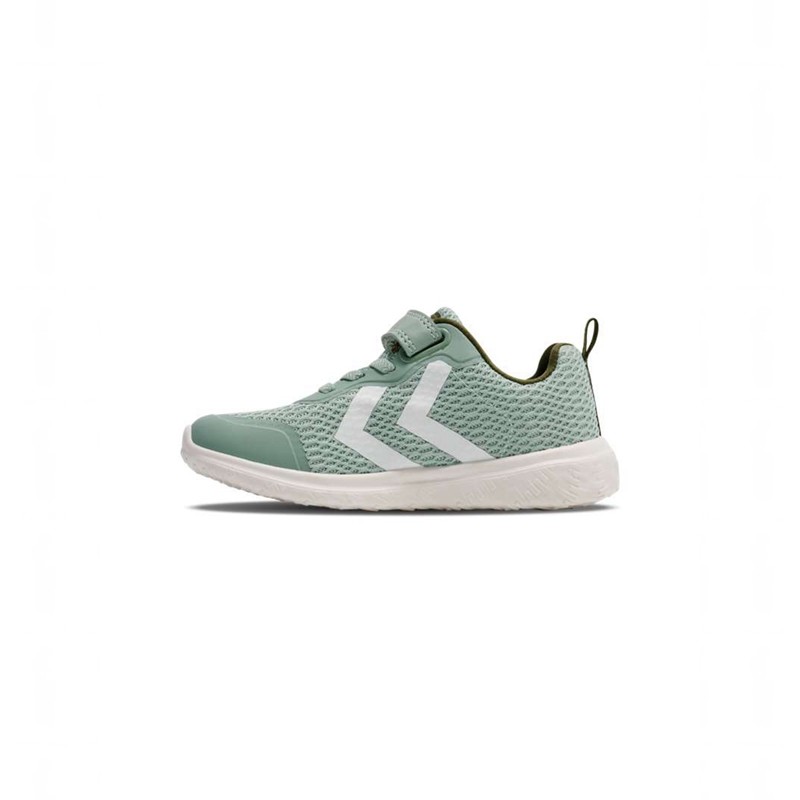 Basket Hummel Actus Recycled Jr Enfant Vert Olive | 176247-795