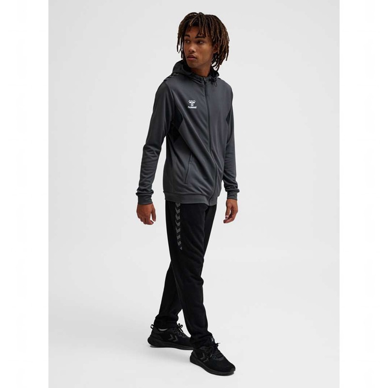 Basket Hummel Authentic Pl Zip Homme Grise | 860814-196