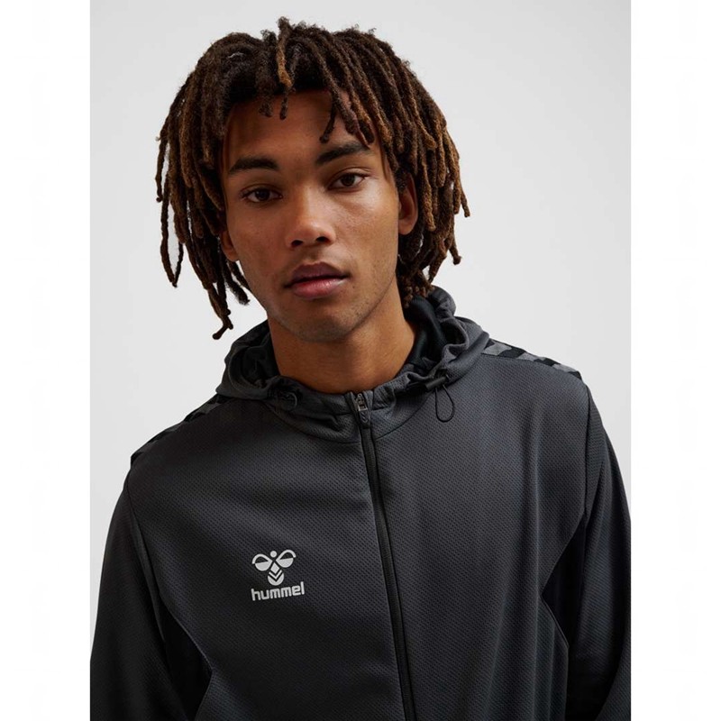 Basket Hummel Authentic Pl Zip Homme Grise | 860814-196