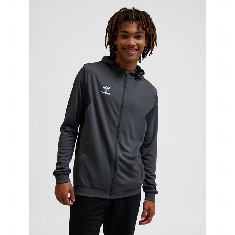 Basket Hummel Authentic Pl Zip Homme Grise | 860814-196