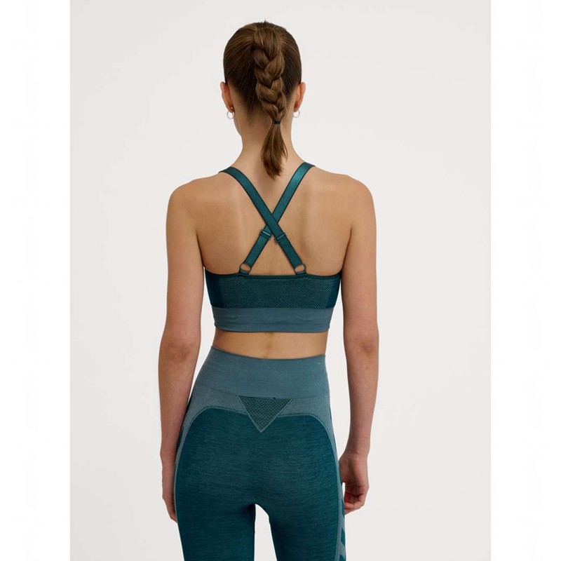 Basket Hummel Clea Seamless Top Femme Bleu | 940565-077