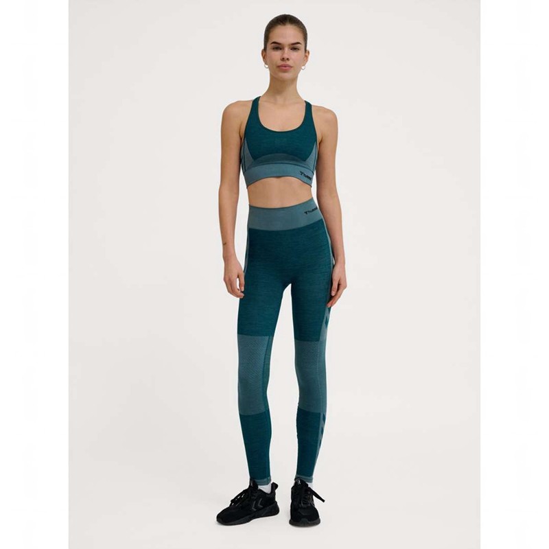 Basket Hummel Clea Seamless Top Femme Bleu | 940565-077