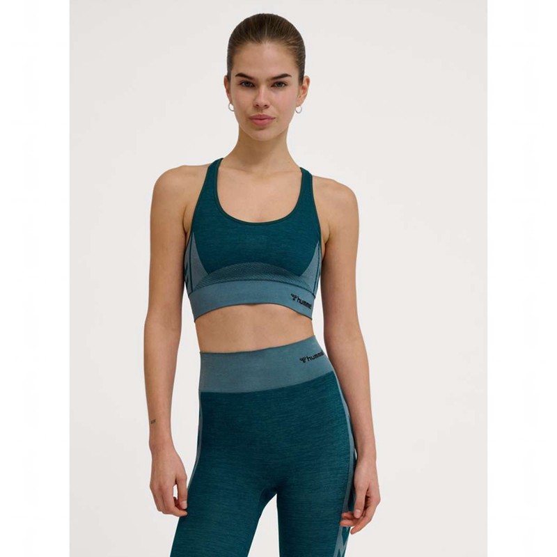 Basket Hummel Clea Seamless Top Femme Bleu | 940565-077