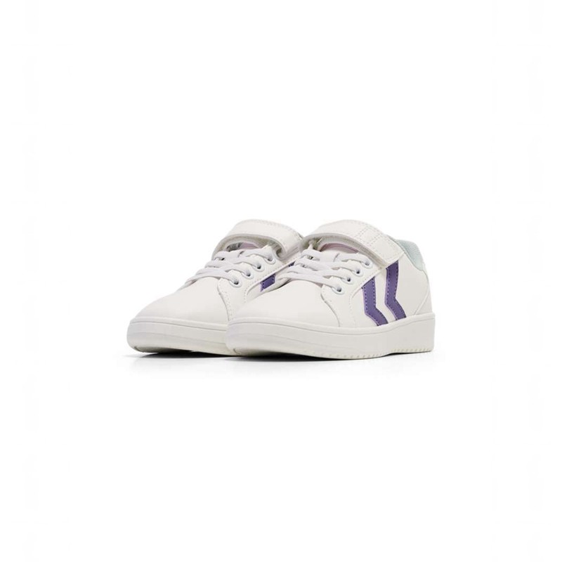 Basket Hummel Derby Court Jr Enfant Blanche | 046773-036