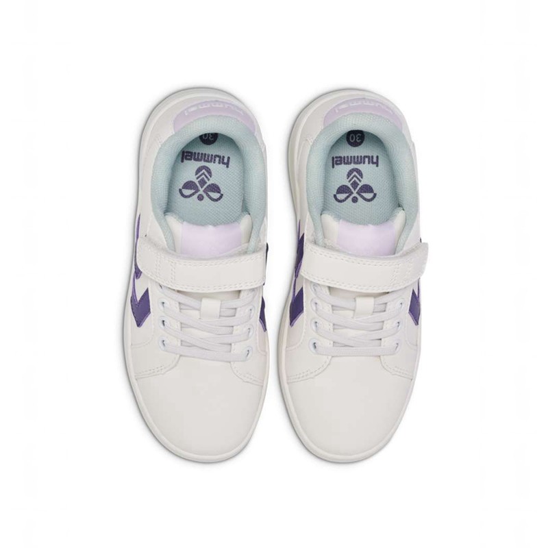 Basket Hummel Derby Court Jr Enfant Blanche | 046773-036