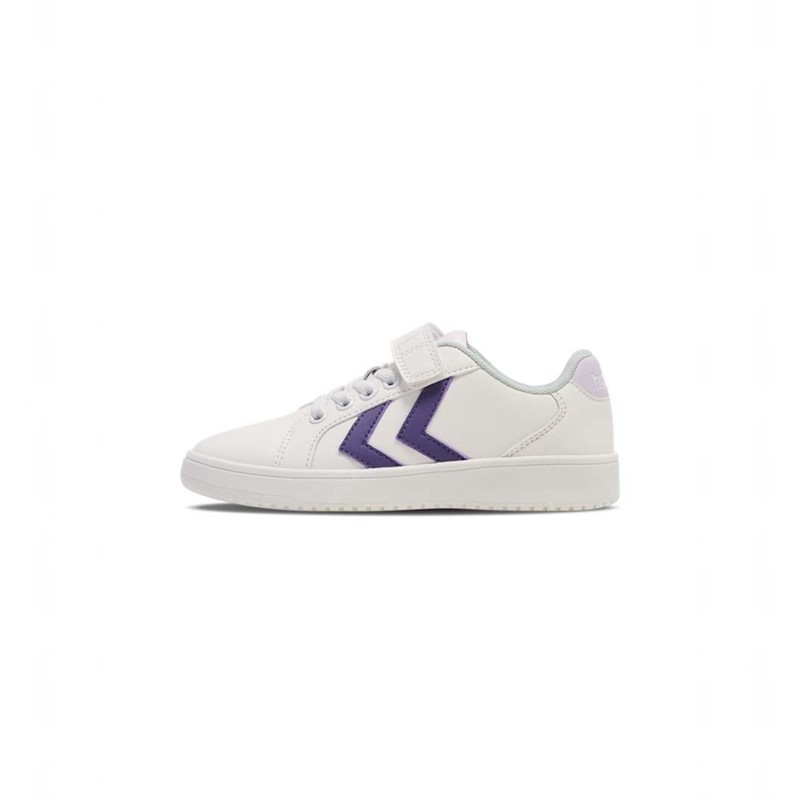 Basket Hummel Derby Court Jr Enfant Blanche | 046773-036