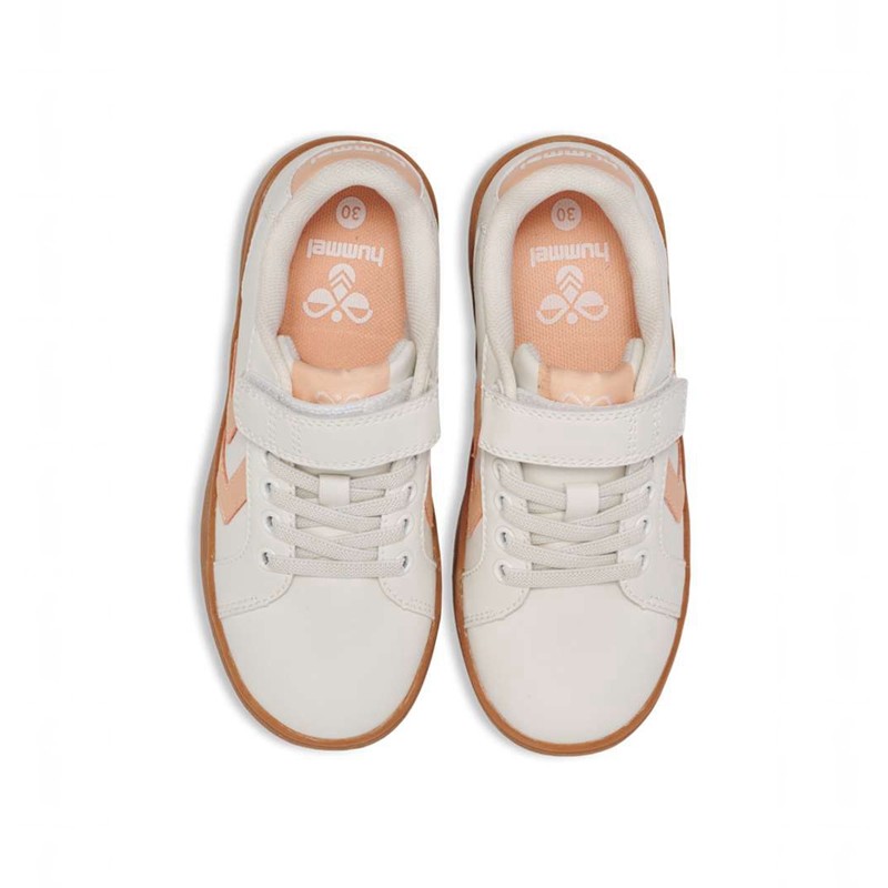 Basket Hummel Derby Court Jr Enfant Blanche | 037765-442