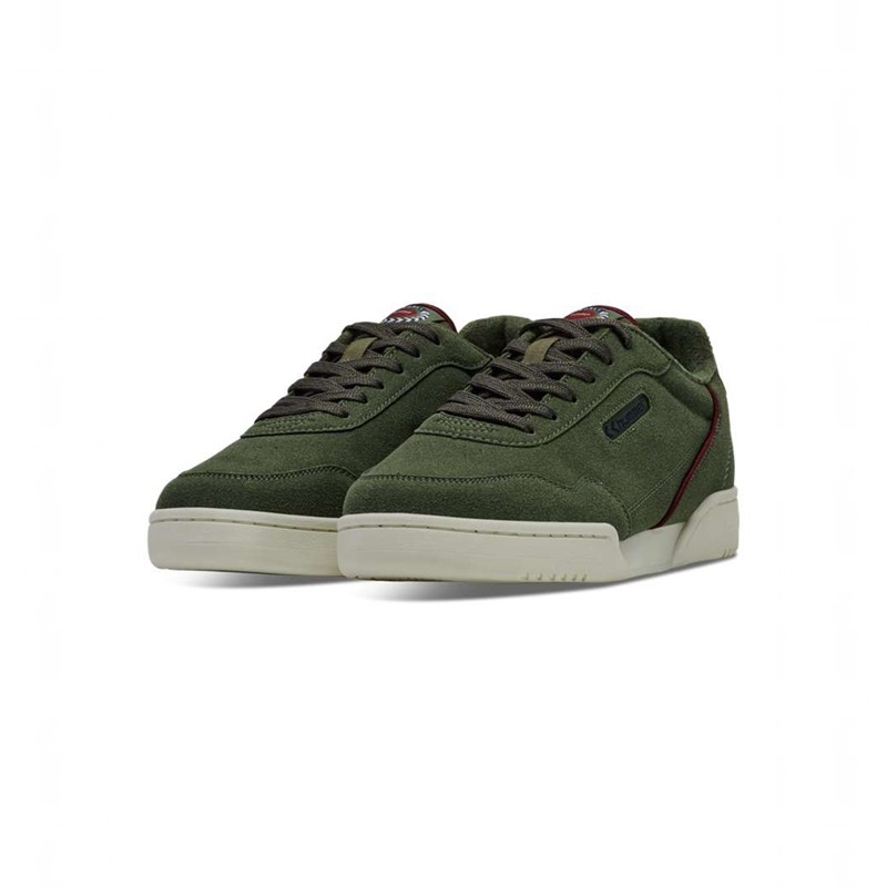 Basket Hummel Forli Synth. Suede Homme Vert | 730722-762