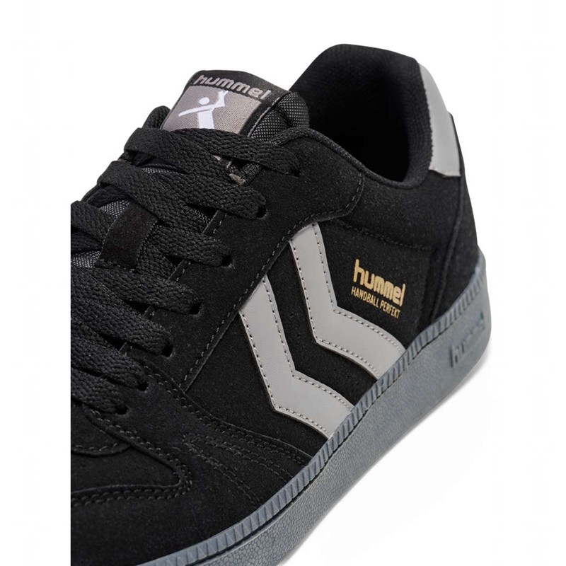 Basket Hummel Handball Perfekt Synth. Suede Homme Noir | 694908-727