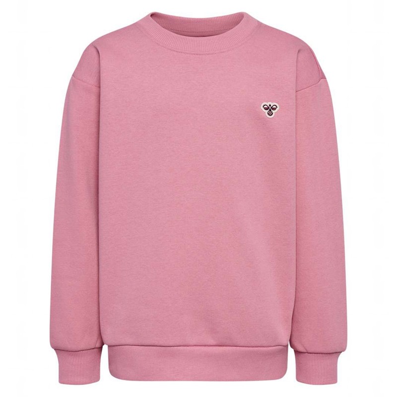 Basket Hummel Jr Loose Crewneck Bee Enfant Rose | 492696-441