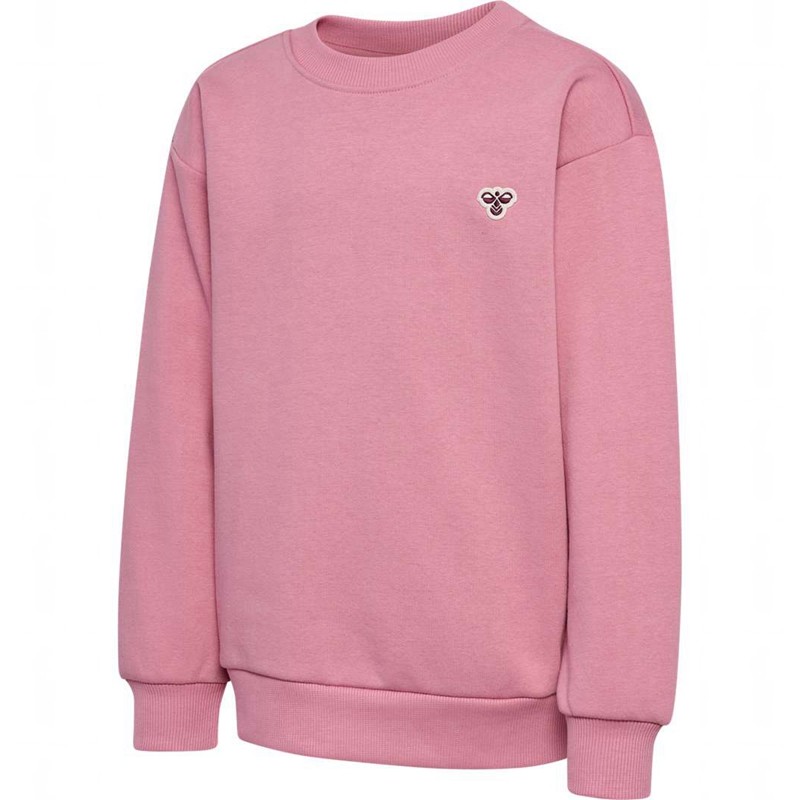 Basket Hummel Jr Loose Crewneck Bee Enfant Rose | 492696-441