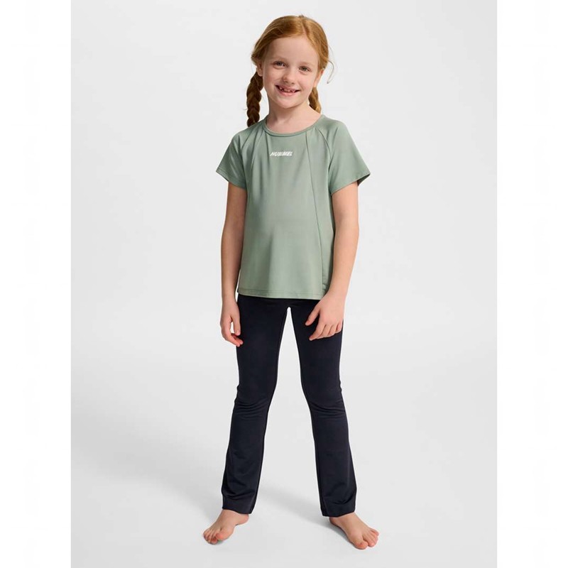 Basket Hummel Luna Top S/S Enfant Vert | 461238-442