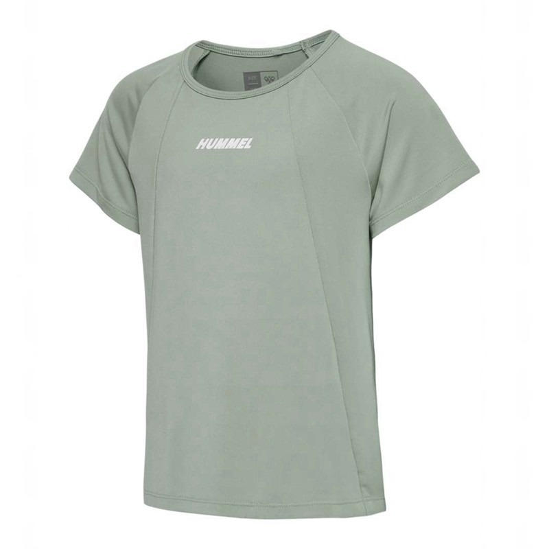 Basket Hummel Luna Top S/S Enfant Vert | 461238-442