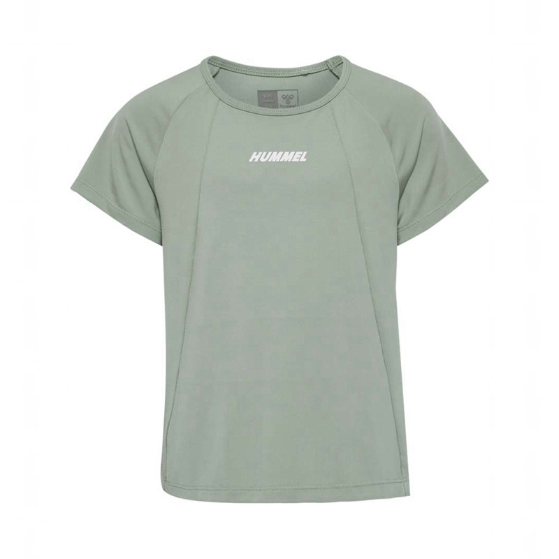 Basket Hummel Luna Top S/S Enfant Vert | 461238-442