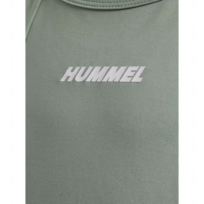 Basket Hummel Luna Top S/S Enfant Vert | 461238-442