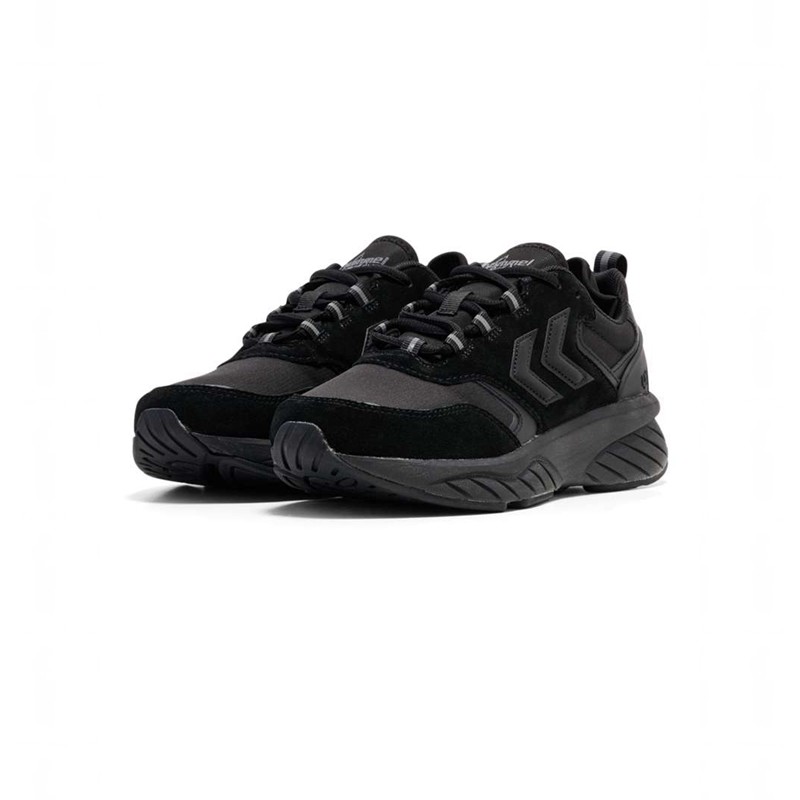 Basket Hummel Marathona Reach Lx Tonal Rib Homme Noir | 118761-688