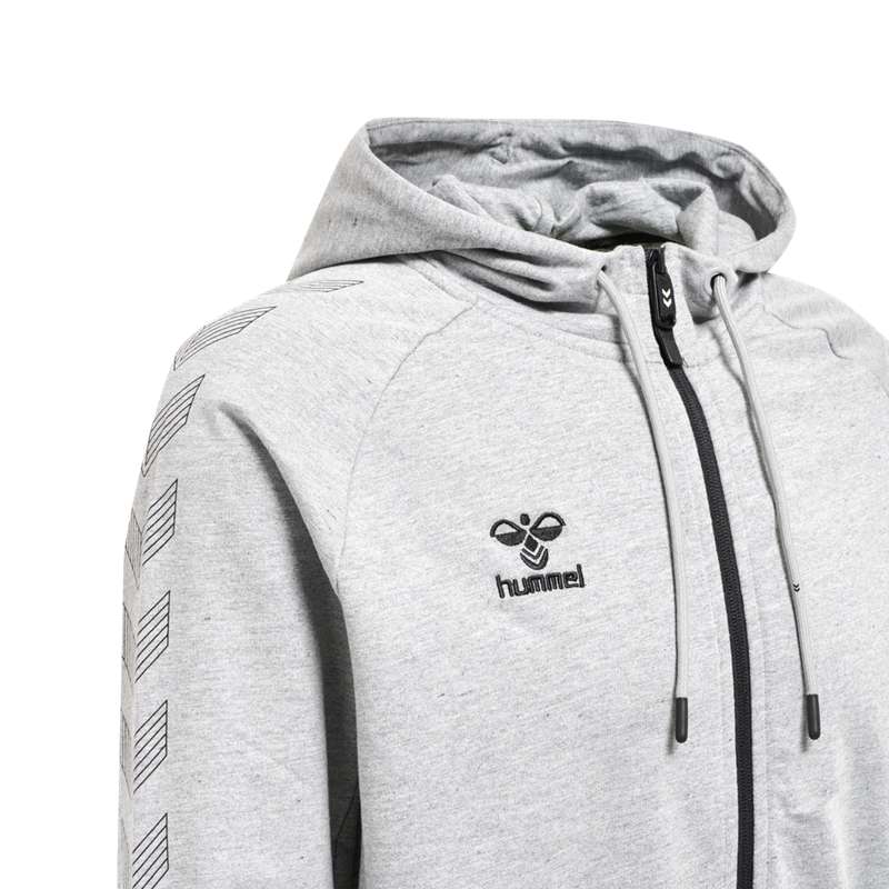 Basket Hummel Move Grid Cotton Zip Homme Grise | 740948-497