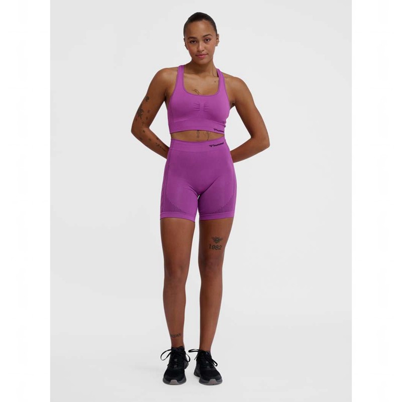Basket Hummel Mt Shaping Seamless Top Femme Violette | 005118-551