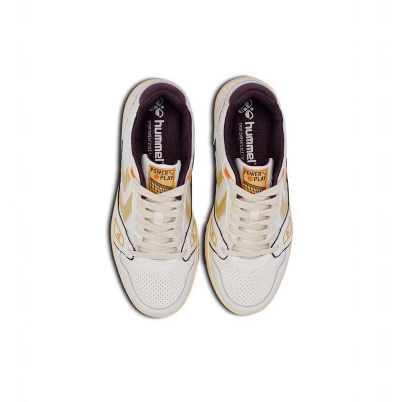 Basket Hummel Power Play Lx-e Ap2 Femme Blanche | 615009-310