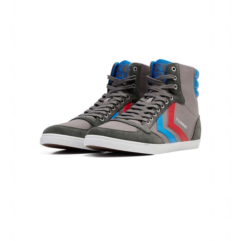 Basket Hummel Slimmer Stadil High Femme Bleu | 343689-180