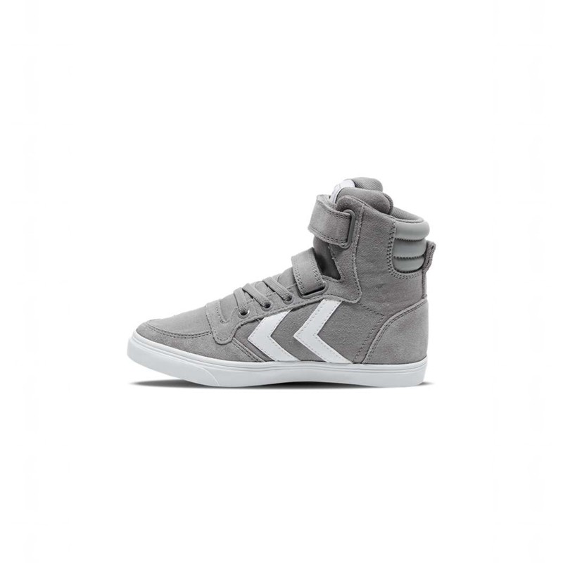 Basket Hummel Slimmer Stadil High Jr Enfant Grise | 334216-915