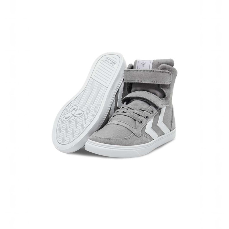 Basket Hummel Slimmer Stadil High Jr Enfant Grise | 334216-915