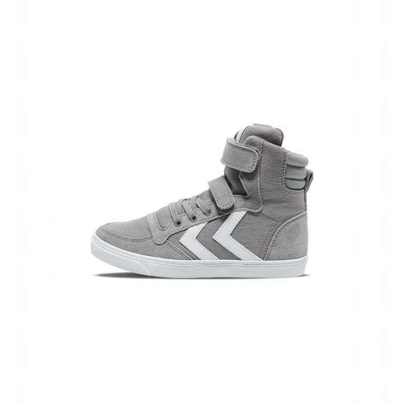 Basket Hummel Slimmer Stadil High Jr Enfant Grise | 334216-915