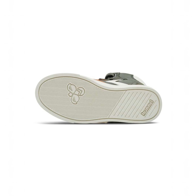 Basket Hummel Slimmer Stadil Leather High Jr Enfant Vert | 635135-494