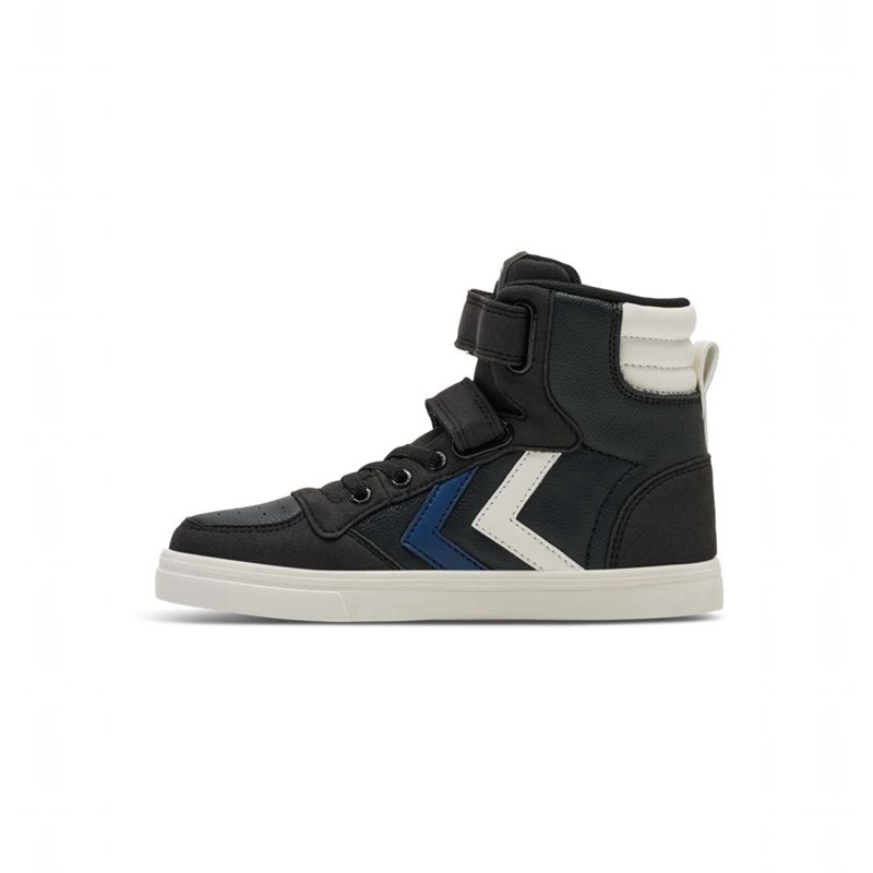 Basket Hummel Slimmer Stadil Leather High Jr Enfant Noir | 562173-281
