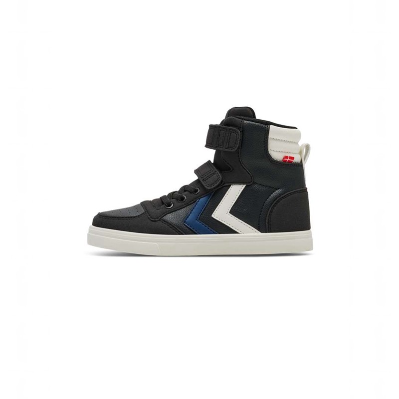 Basket Hummel Slimmer Stadil Leather High Jr Enfant Noir | 562173-281