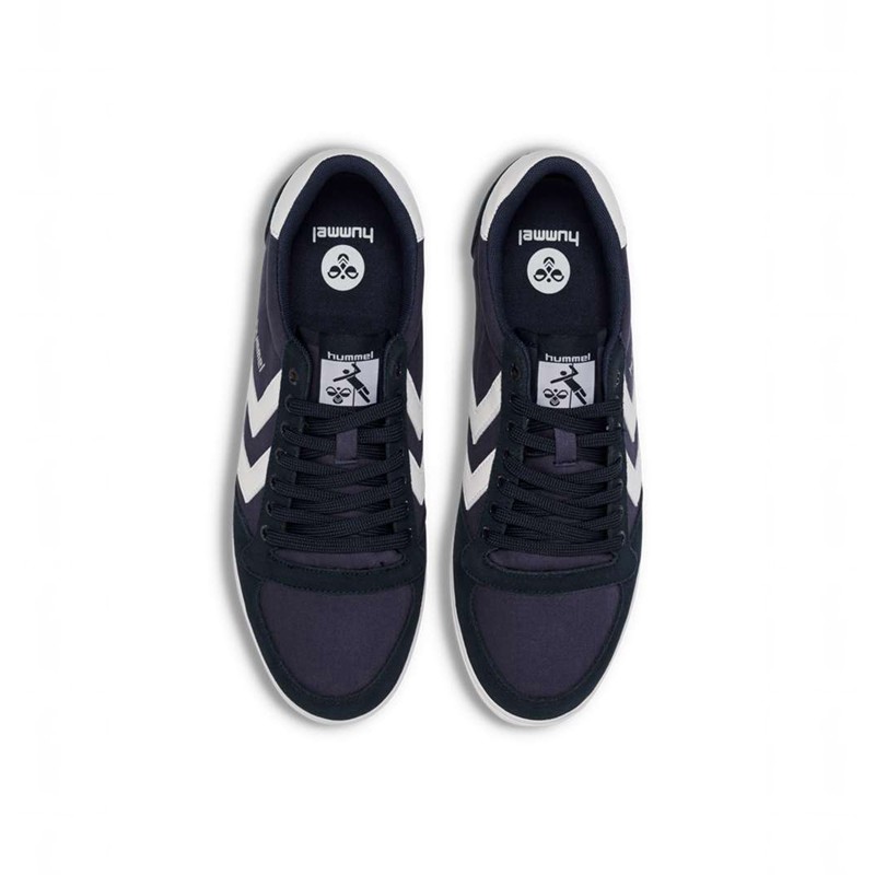 Basket Hummel Slimmer Stadil Low Femme Bleu Marine | 318241-811