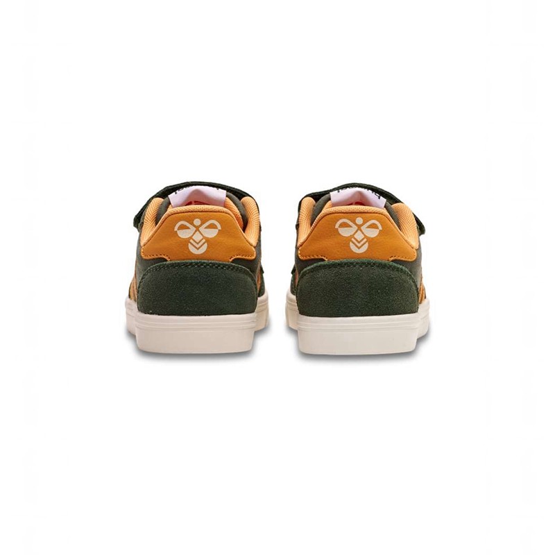 Basket Hummel Slimmer Stadil Low Jr Enfant Vert | 010011-092
