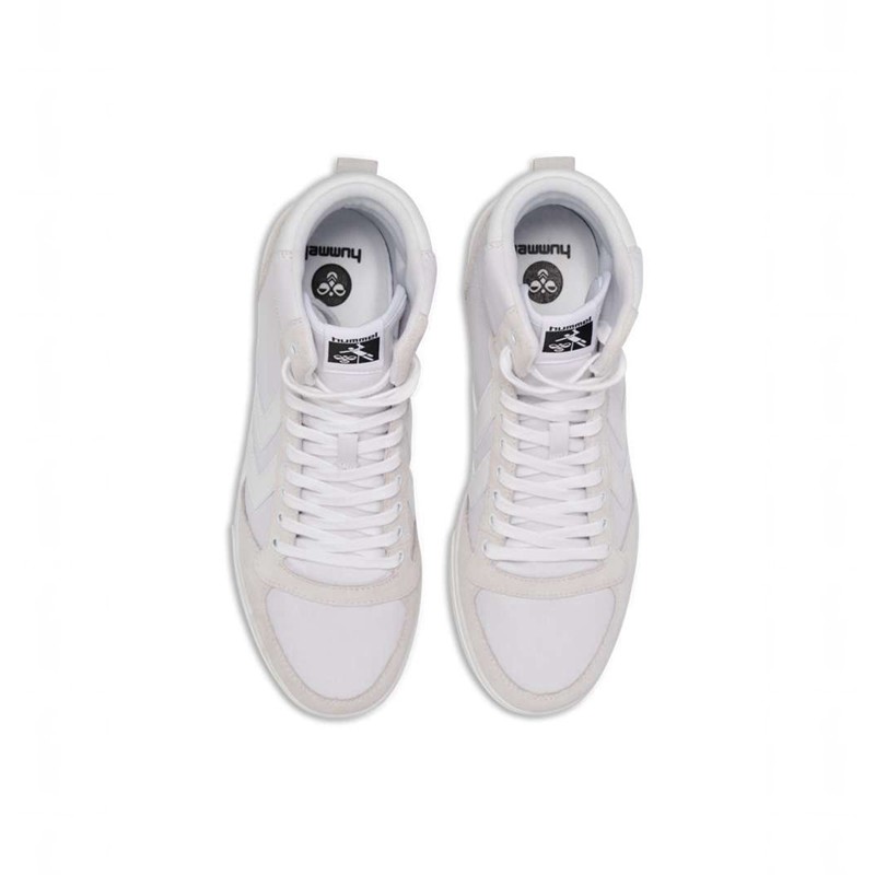 Basket Hummel Slimmer Stadil Tonal High Homme Blanche | 178953-352