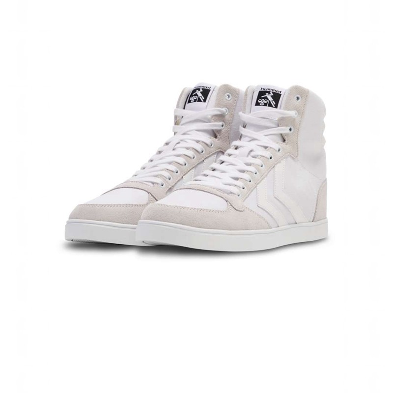 Basket Hummel Slimmer Stadil Tonal High Homme Blanche | 178953-352