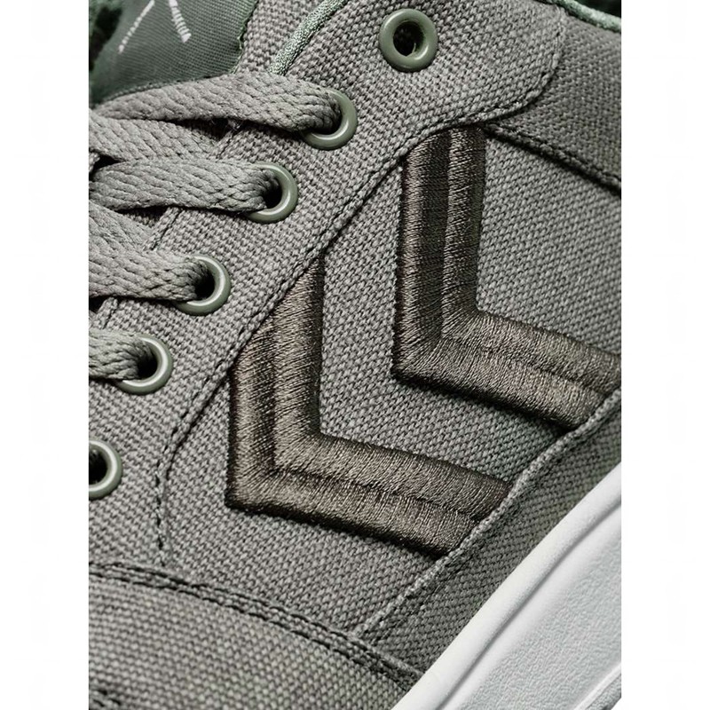 Basket Hummel St. Power Play Canvas Homme Grise | 149893-271