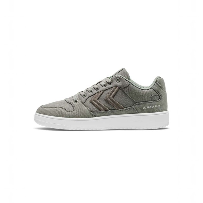 Basket Hummel St. Power Play Canvas Homme Grise | 149893-271