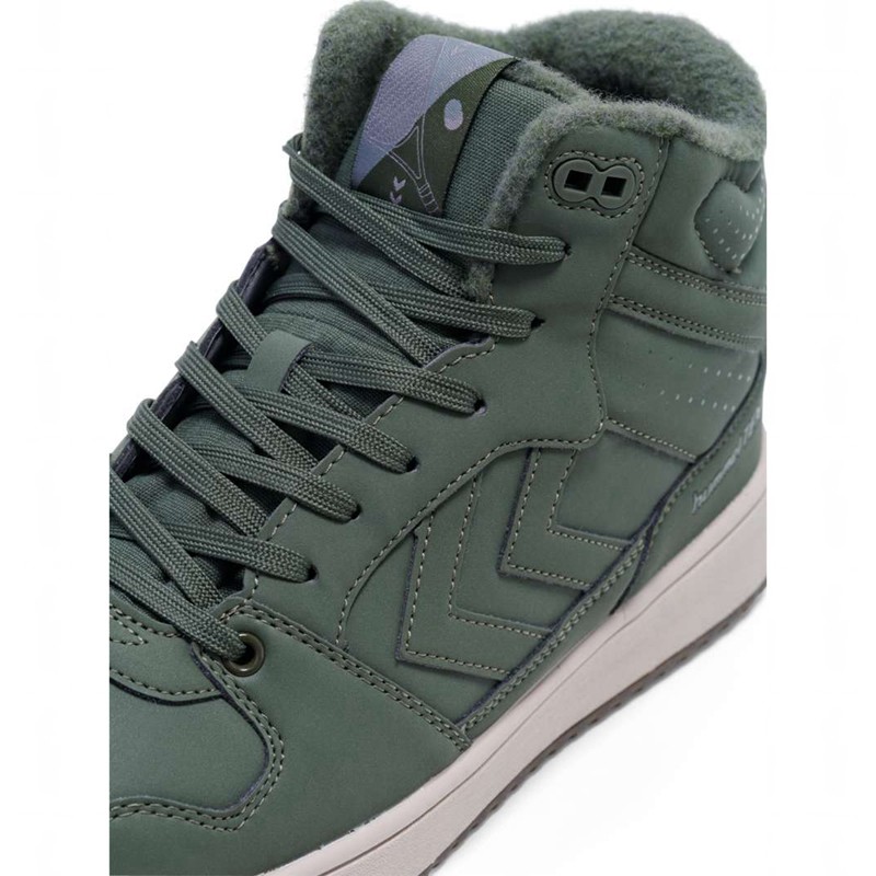 Basket Hummel St. Power Play Mid Tex Homme Vert | 215712-835