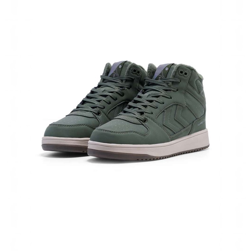Basket Hummel St. Power Play Mid Tex Homme Vert | 215712-835