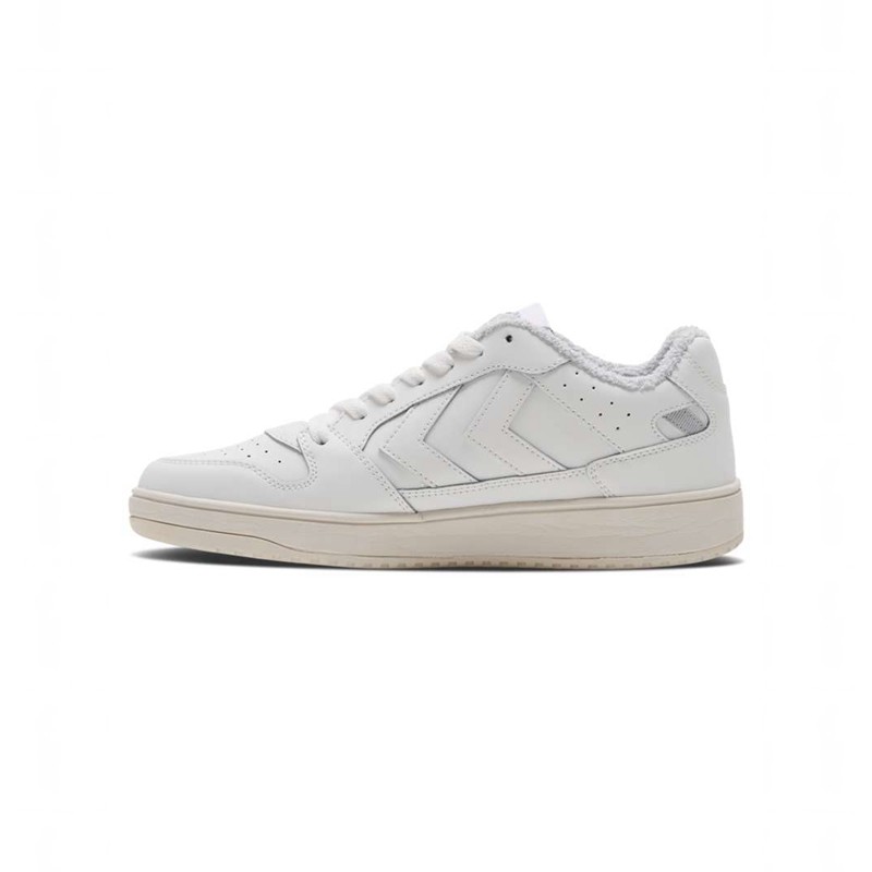 Basket Hummel St. Power Play Retro Femme Blanche | 734424-841