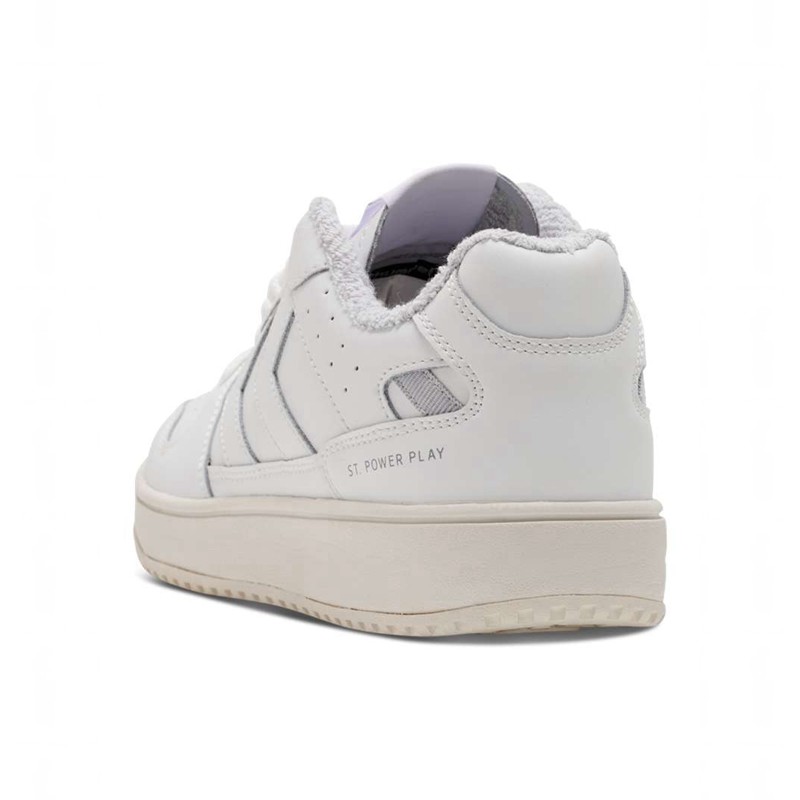 Basket Hummel St. Power Play Retro Femme Blanche | 734424-841