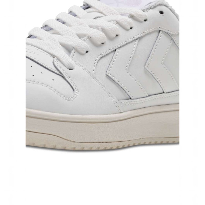Basket Hummel St. Power Play Retro Femme Blanche | 734424-841