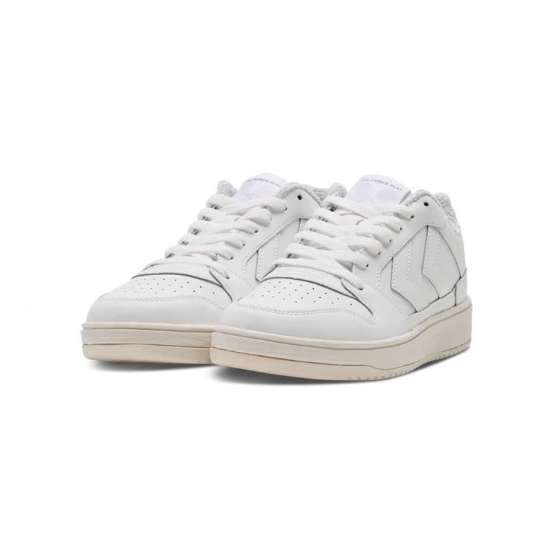 Basket Hummel St. Power Play Retro Femme Blanche | 734424-841