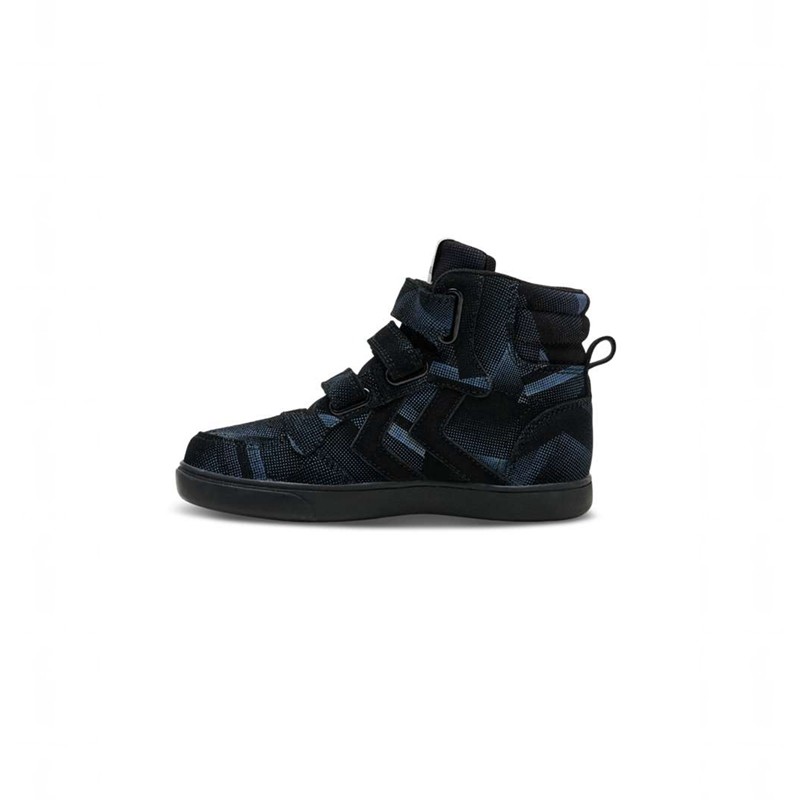 Basket Hummel Stadil Print Jr Enfant Noir | 542068-460