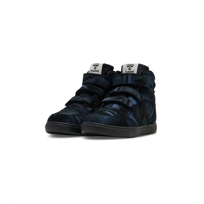 Basket Hummel Stadil Print Jr Enfant Noir | 542068-460