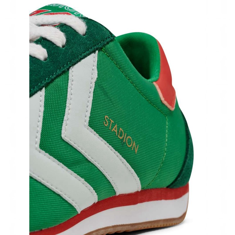 Basket Hummel Stadion Nylon Femme Vert | 797998-588