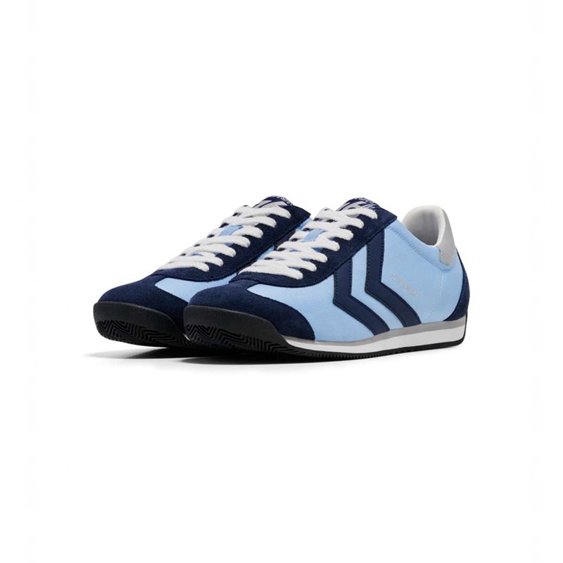 Basket Hummel Stadion Nylon Homme Bleu | 031886-476